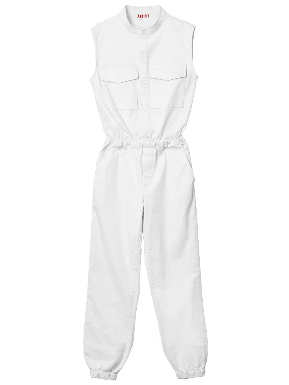 UTAA Pocket Jumpsuit : Women&#039;s White (UB2OPF605WH)