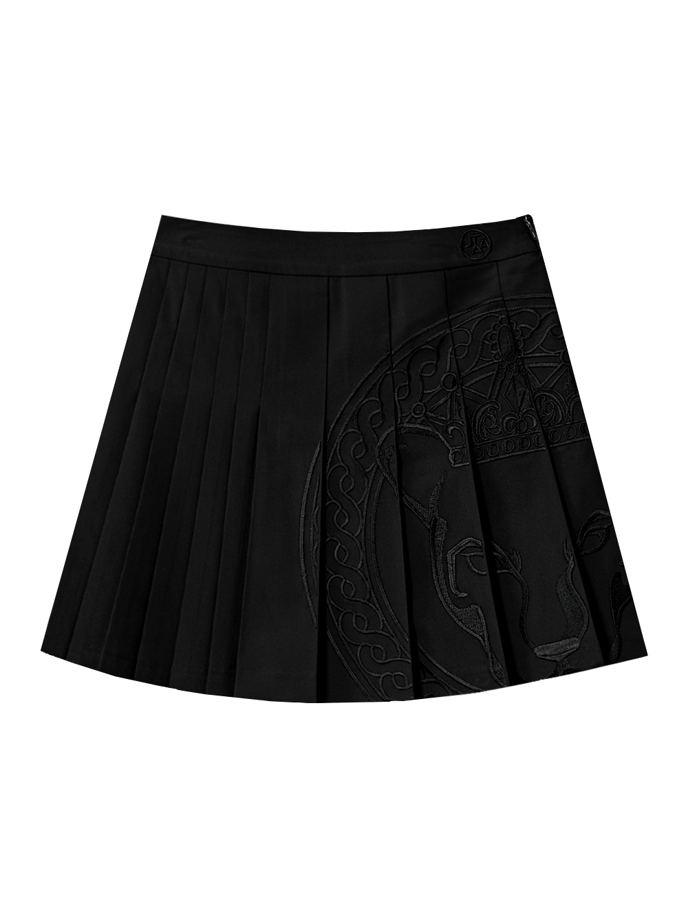 UTAA Plain Ring panther Flare Skirt   : Women&#039;s Black(UC2SKF165BK)
