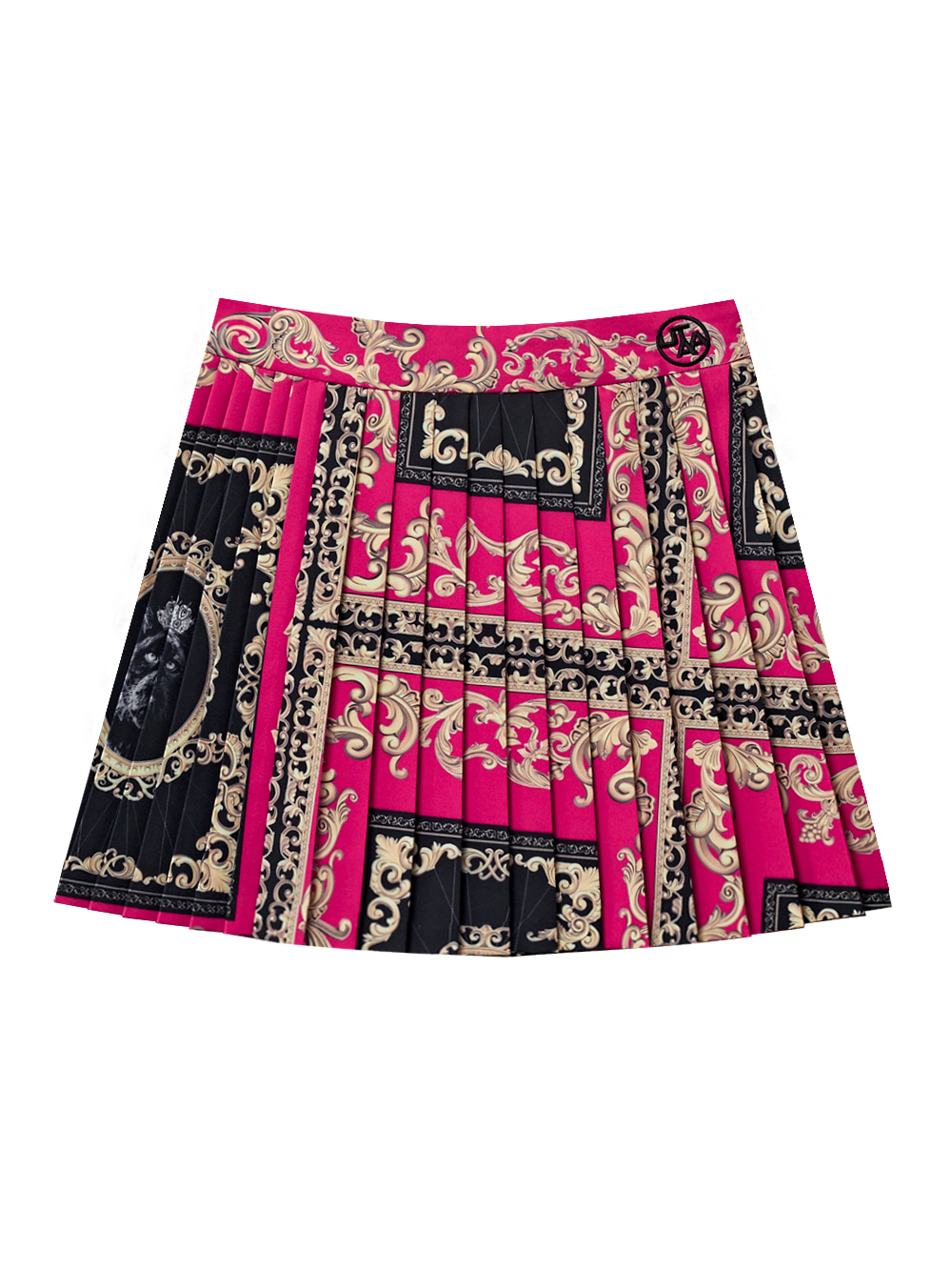 UTAA Blend Buckingham Short Skirt : Women&#039;s Dark Pink(UC2SKF305DP)