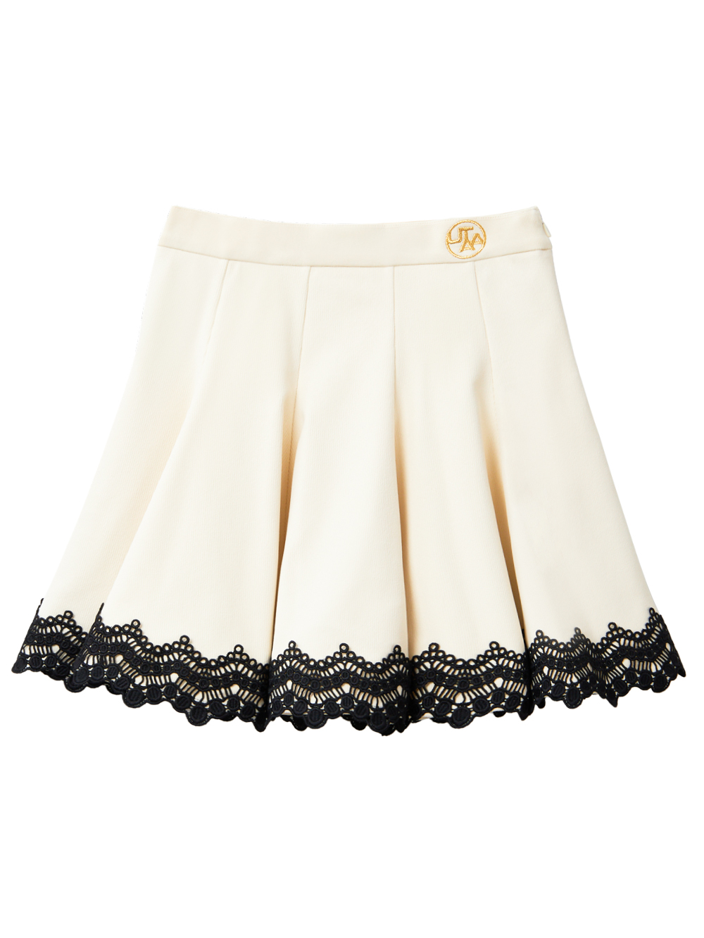 UTAA Punching Lace Flare Skirt  : Ivory (UC4SSF210IV)